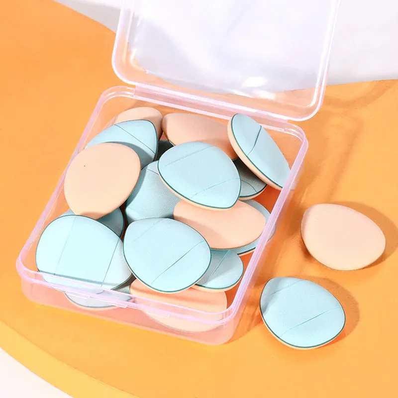 5/10/20 Pcs Mini Finger Puff Foundation Powder Detail Makeup Sponge Face Concealer Cream Blend Cosmetic Accessories Makeup Tools