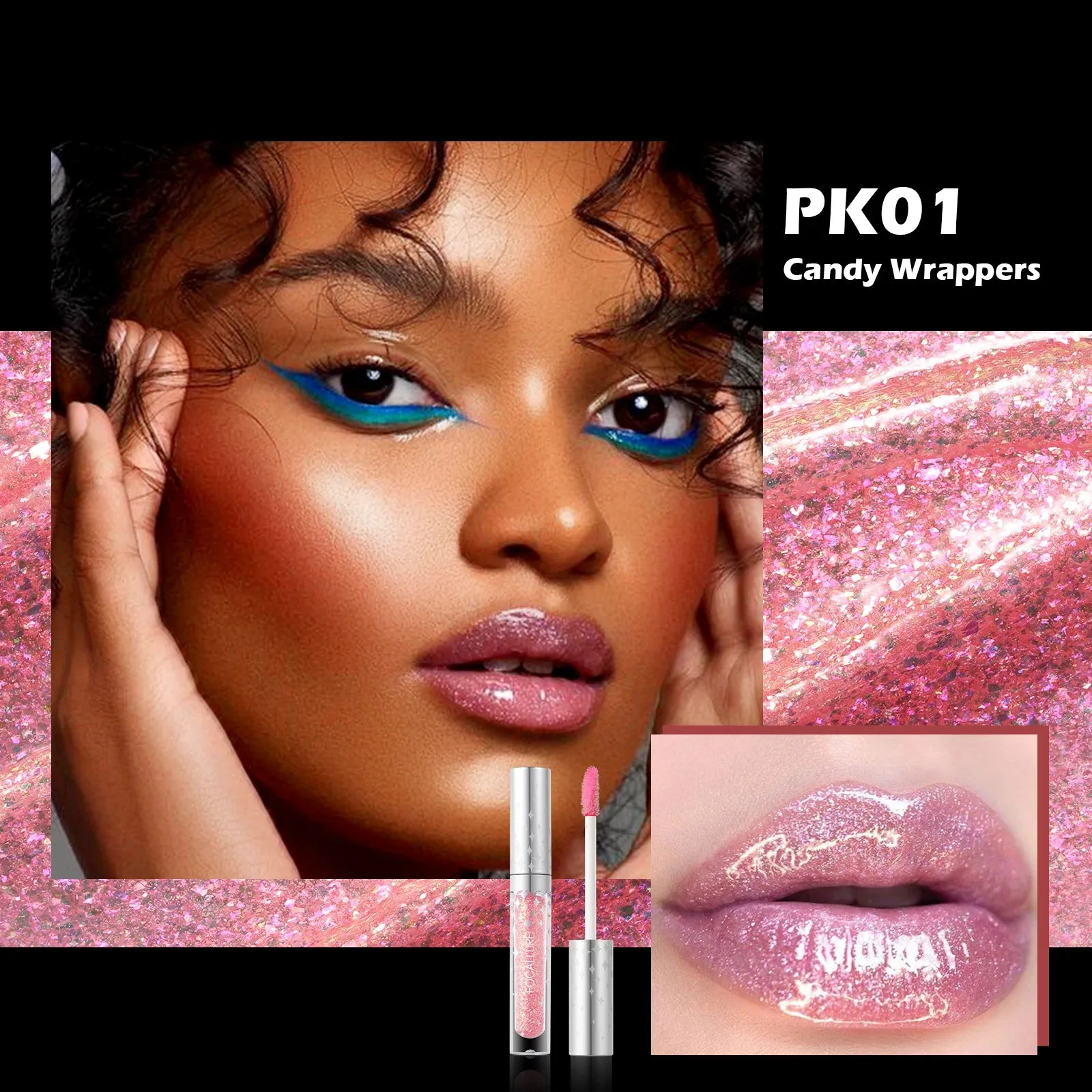 6 Colors Chameleon Glitter Lip Gloss Lasting Moisturizing Liquid Lipstick