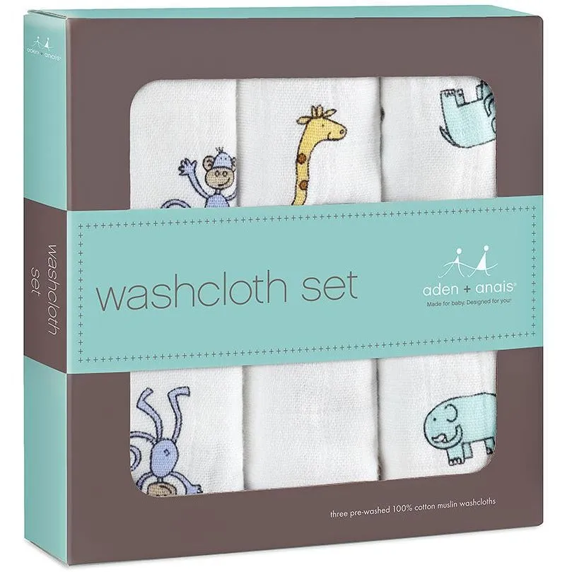 Aden and Anais - Wash Cloth Set - Jungle Jam