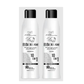 BB Cream Progressive Brush 10 in 1 Horse Creatine Hair Kit 2x1L - HDS Cosmetics