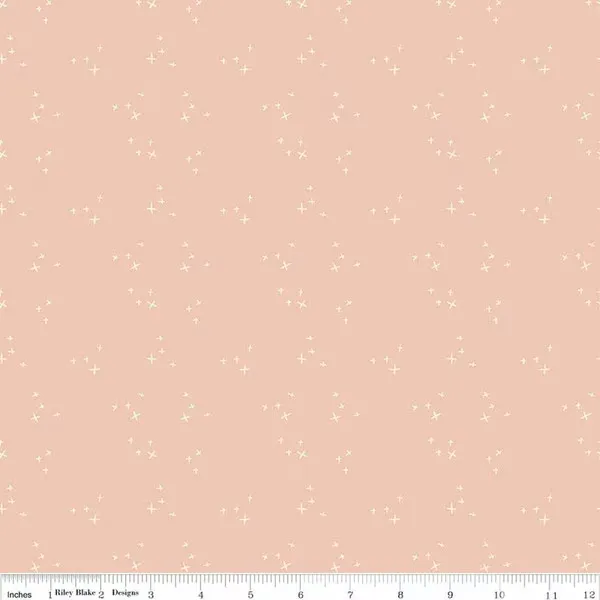 Blush n' Butterscotch by Simple Simon and Company for Riley Blake Designs - Cross Sparkles Blush - C15596-BLUSH - Sold in 1/2 yard increments