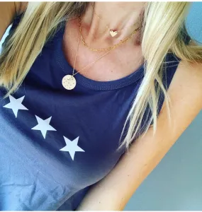 Charcoal star vest