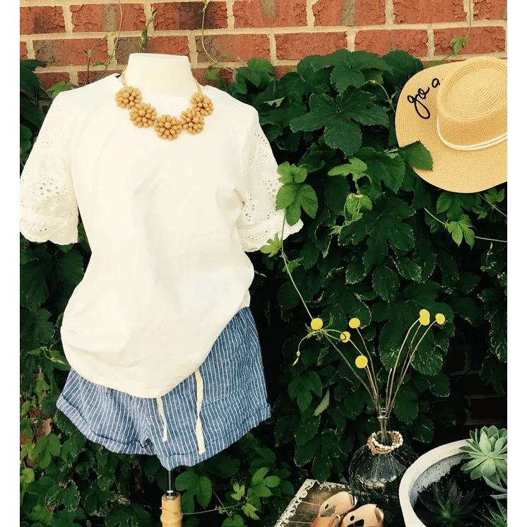 Lace Sleeve Tee