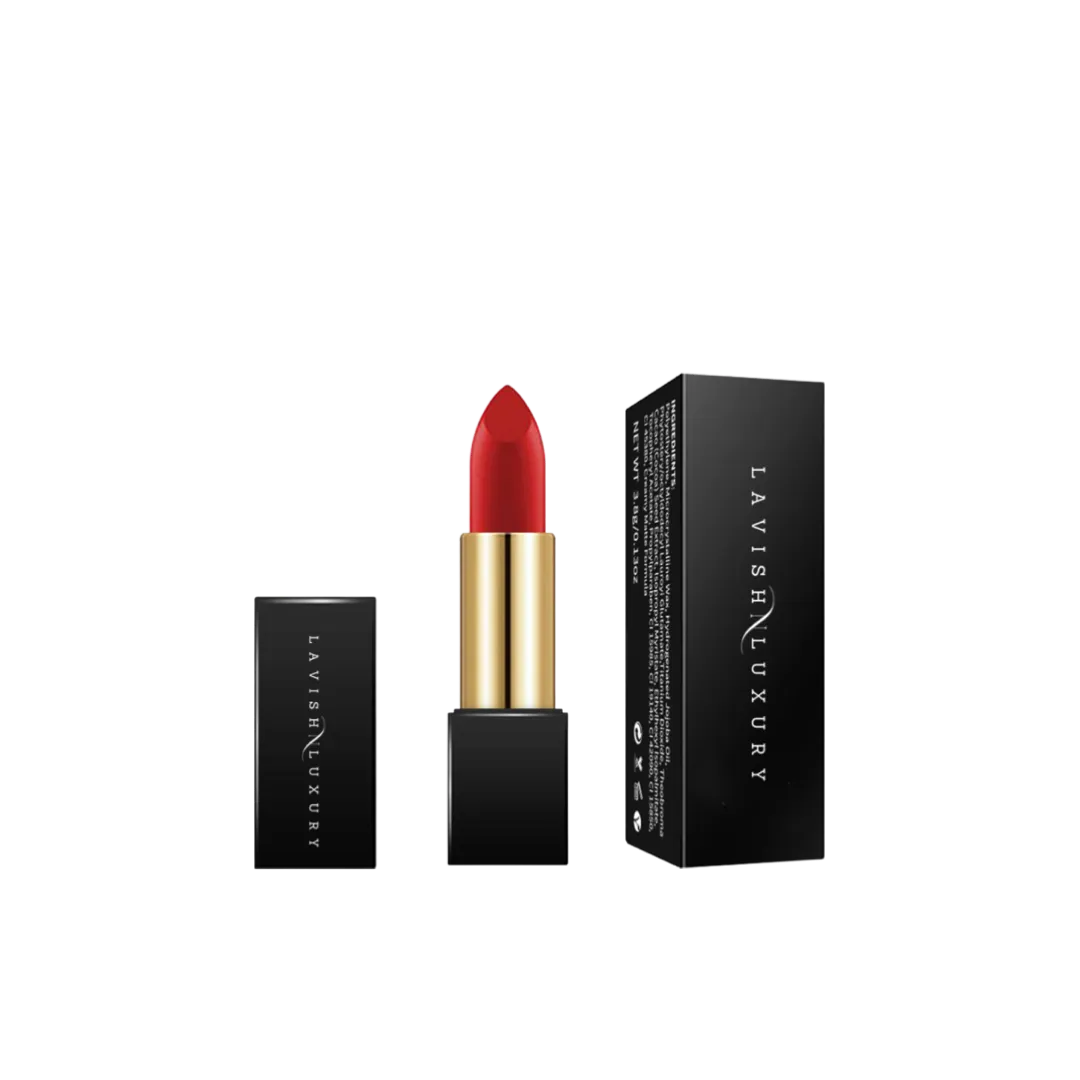 Left on Red Matte Lipstick