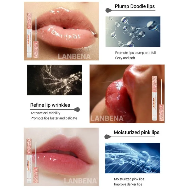 Lip Care Serum Lip Plumper Lips Mask Reduce Fine Lines Moisturizing