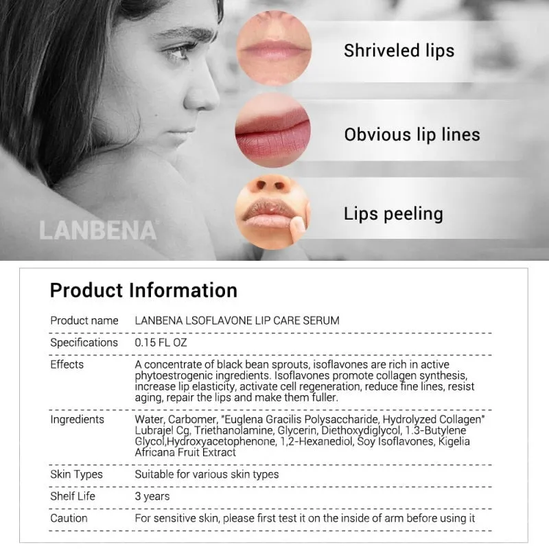Lip Care Serum Lip Plumper Lips Mask Reduce Fine Lines Moisturizing