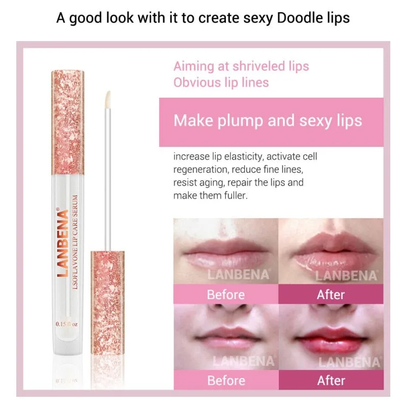 Lip Care Serum Lip Plumper Lips Mask Reduce Fine Lines Moisturizing