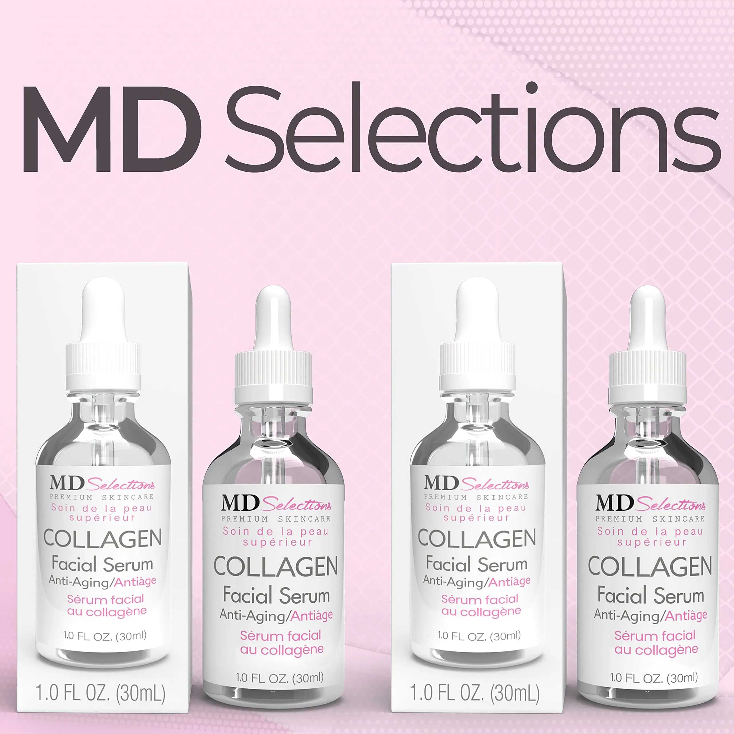 MD Selections Collagen Facial Treatment Serum Firming with Peptides & Green Tea 1oz