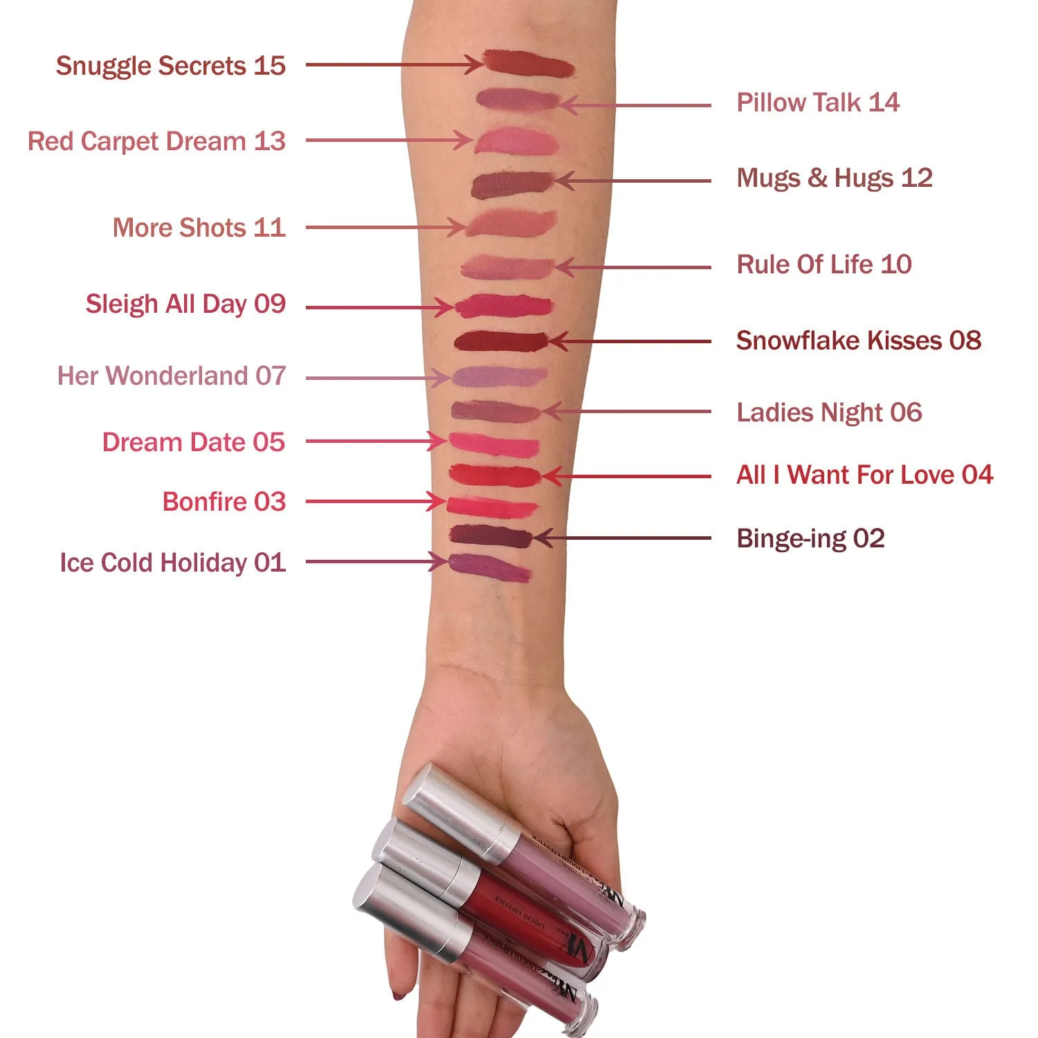 NY Bae Confessions of a Lip-a-holic Liquid Lipstick - Her Wonderland 7 (4.5 ml) | Nude Pink | Matte Finish | Built-in Primer | Enriched with Jojoba Oil | Highly Pigmented | Lasts Upto 12 Hours | Long lasting | Cruelty & Paraben Free