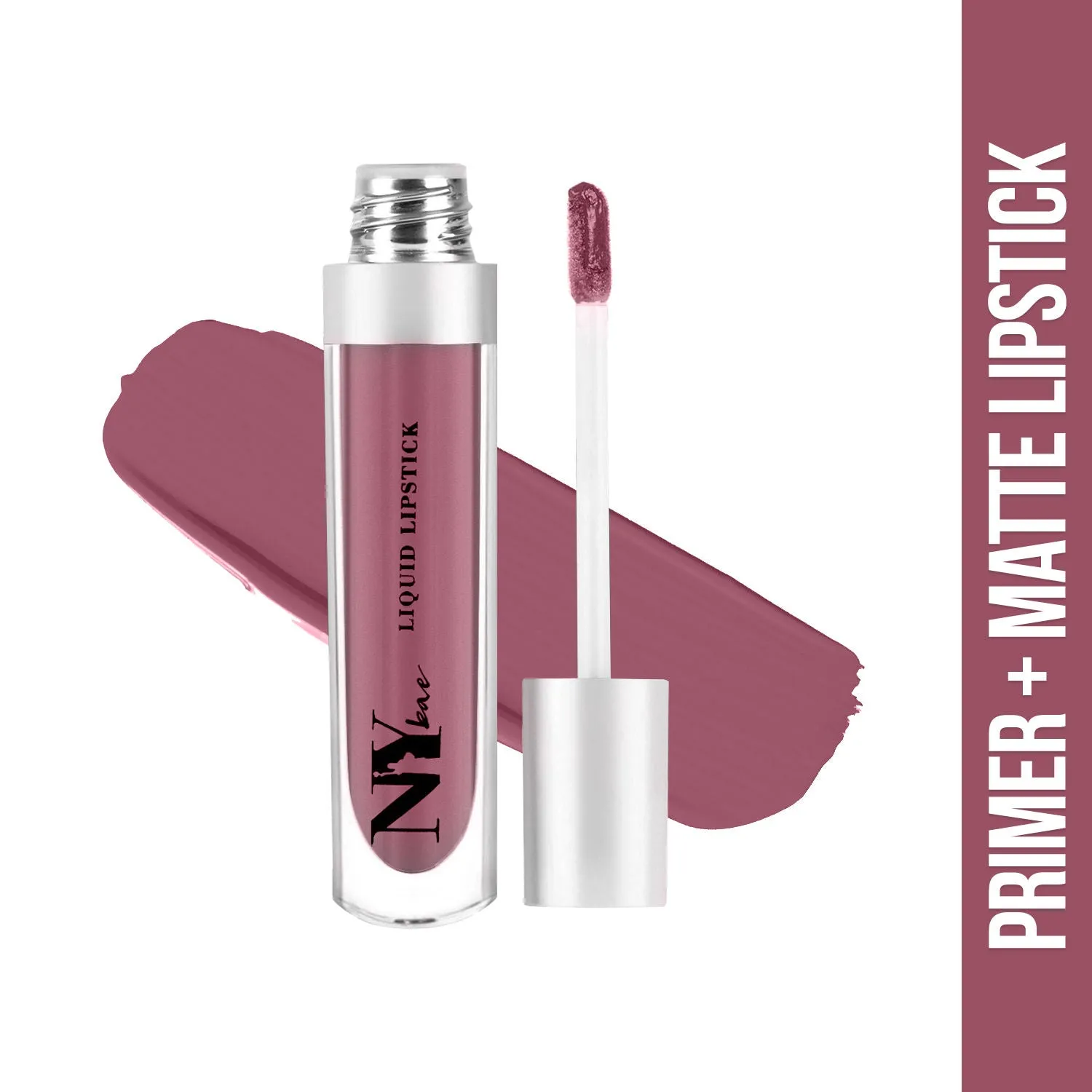 NY Bae Confessions of a Lip-a-holic Liquid Lipstick - Her Wonderland 7 (4.5 ml) | Nude Pink | Matte Finish | Built-in Primer | Enriched with Jojoba Oil | Highly Pigmented | Lasts Upto 12 Hours | Long lasting | Cruelty & Paraben Free