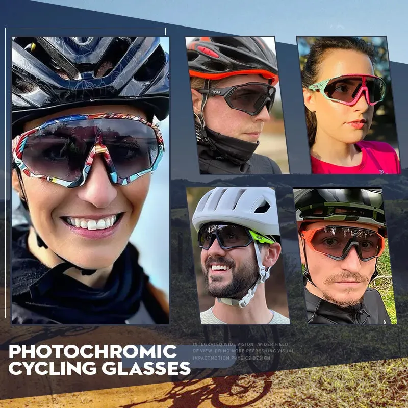 Photochromic Cycling Glasses UV400 Bicycle Glasses Sports Men's Sunglasses MTB Road Cycling Eyewear Hiking Protection Goggles