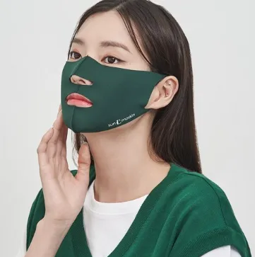 SUNMASKIN Premium UV Protection Sports Golf Fishing Mountain Climbing Bicycle Tennis Outdoor Activities Mask Open Style MADE IN KOREA