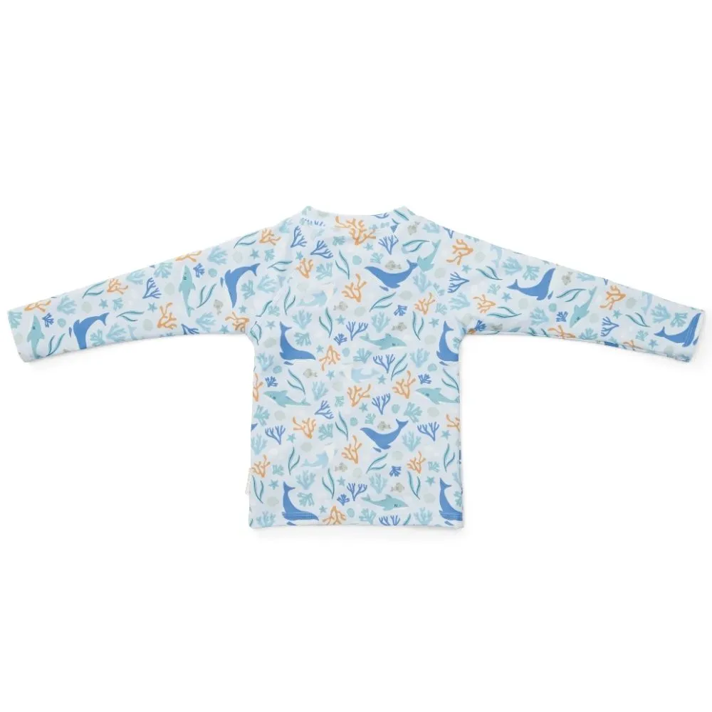 Swim T-shirt Long Sleeves Ocean Dreams rash guard - Blue