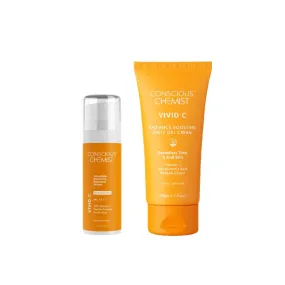 Vitamin C Serum & Moisturiser | Brightening & Firming | SPF30 PA  