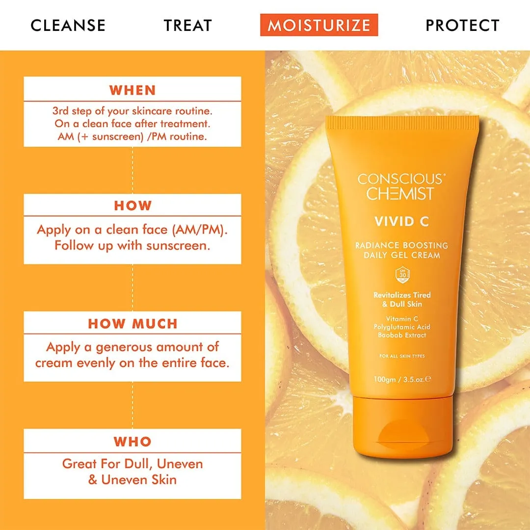 Vitamin C Serum & Moisturiser | Brightening & Firming | SPF30 PA  